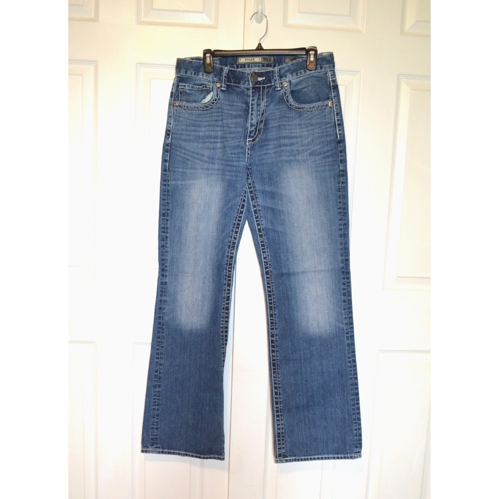 BKE Denim Blue Jeans Mens 33L WAIST 33"  INSEAM 34"